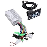 POENVFPO Elektrofahrrad-Controller-Kit, 50 W, 350 W, 24 V Bis 48 V, Bürstenloser Motor-Controller-Kit mit LCD-Display und Hochtemperaturbeständigen Kabeln