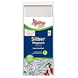 POLIBOY Silber Pflegetuch – Silberputztuch gegen Anlaufstellen – Wiederverwendbares Silberpoliertuch für Besteck und Schmuck - 2x 1 Tuch - Made in Germany