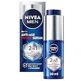 NIVEA MEN Anti-Age 2in1 Power Serum, Gesichtspflege für Männer mit Hyaluron für Anti-Aging-Effekt, Hautpflege mit LUMINOUS630® gegen Alters- und Pigmentflecken (30 ml)
