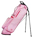 April by Glove It Pink Ombre Golf Stand Bag - Lightweight 14-Way Divider Bag with Dual Straps & Pockets - Durable & Stylish