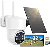 WOLFANG Wildkamera 4G LTE Mobilfunkkamera Solarbetrieben mit 2,5K View Live Video, Pan 355° Neigung 90° Ferneinstellung, Sicherheitskamera mit Nachtsicht, Bewegungsaktivierung, IP66 Wasserdicht, B