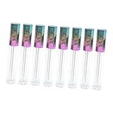 PAMINGONO 10 Stück Leere Tuben Mit Lipgloss Mini Lipgloss Röhren Lip Plumper Gloss Klare Farbige Lipgloss Make Up Flaschen Leere Lipgloss Flaschen Flaschenrohrbehälter Lippentönung