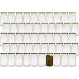 Flaschenland - 100 Einmachgläser-Set 250ml mit Twist-Off-Deckel 58, luftdichte Marmeladengläser, Vorratsgläser zum Einlegen, Einmachen und Aufbewahren | Lebensmittelecht | BPA-frei | Made in Germany