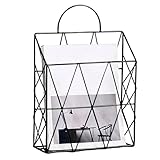 Générique Dokumentenhalter zur Wandmontage, aus Metalldraht | Aufbewahrungskorb aus Metalldraht für Haus, Schule, Badezimmer, Schlafzimmer, Tür