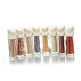 Cabilock Gewürzhalter Küche Drehbare Menagen Gewürzflaschen Küchengewürzflaschen Rotieren Grill Gewürzhalter Salz Pfeffer Auffangbare