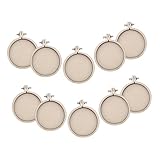 SHINEOFI 10 Stück Mini Stickrahmen Stickrahmen Kleine Stickornament Reifen Mini Ring Stickkreis Bastelrahmen