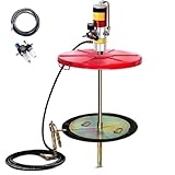 JINTAOMA Pneumatische Hochdruck-Fasspumpe Mit Einem VerhäLtnis Von 50:1, Luftbetriebene Fettpumpe Mit 16 Fuß Langem Schlauch, Fettpresse, Fassdeckel, FüR 55-Gallonen-FäSser, 0,85 L/Min FöRderleistung