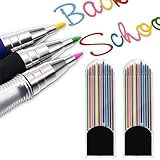 BAOSROY Druckbleistift Minen,Bunte Bleistiftminen,2,0 mm Farbe Druckbleistift Minen, Farbige Leads mit Case, Farbminen Nachfüllungen zum Zeichnen, Schreiben, Basteln, Kunstskizzieren, Tischler,24pcs