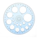 LXUEJIE Kreisschablone zum Zeichnen, runde Schablone zum Zeichnen, professionell, multifunktionales Zeichenhilfewerkzeug, große und kleine Kreise, Zeichnungswerkzeug zum Studieren, Gestalten, Büro, 2