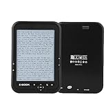 6-Zoll-E-Book-Reader, Schwarz-Weiß-Display mit Einer Auflösung von 600 X 800, Graustufe 16, 300 DPI, Unterstützung Mehrerer Sprachen, Tragbarer E-Book-Reader mit Schutzhülle (8G)