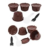 8-teiliges nachfüllbares Kaffeefilter-Kapsel-Set für Dolce Gusto-Maschinen, wiederverwendbare Kapseln, 304 Stahlfilter, leicht zu reinigen und anzupassen, Küche, Zuhause, Bar, Büro, Café, Tee