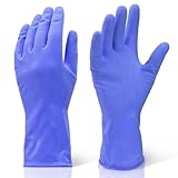 Gummi-Handschuhe, robust, für Industrie, groß, Blau Mit antibakteriellem Stift von TCH.