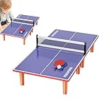 Generisch Kleine Tischtennisplatte – Mini-Tischtennistisch-Set, verbessert die Hand-Auge-Koordination, Mini-Tischtennis-Kindertischtennisplatte mit 2 Schlägern und 1 Ball, stabile und leichte Tischten