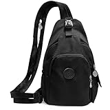 WwuHua Brusttasche Herren & Damen 3-in-1 Schultertasche, Schultertaschen und Crossbody Bag，Wasserdichter Bauchtasche Herren, umhängetasche herren für Reise Wandern Laufen Klettern