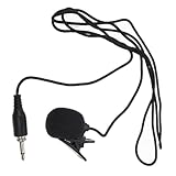 UPKOCH Gewinde -reversmikrofon Mini-mikrofon Drahtlose Mikrofone Lavalier-mikrofon-Clip Ansteckmikrofon Am Revers Mikrofon-lavalier Aufnahmemikrofon Ansteckmikrofon Black Nylon
