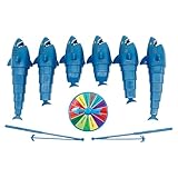 Kinder Angelspiel - Partyspiel Und Gesellschaftsspiel Mit Teleskoprute,Fangspiel Mit Dem Längsten Fisch - Für Weihnachten Geburtstag Motorik Lernen Sommeraktivitäten