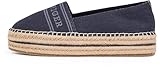 Tommy Hilfiger Damen Espadrilles Denim Platform mit Plateau, Blau (Space Blue), 39