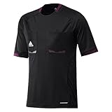 adidas Herren kurzärmliges Schiedsrichter Trikot Referee 12, Black/Purple Beauty F10, XL, X10176