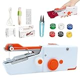 Handnähmaschine,Mini Nähmaschine,Tragbare Elektrische Mini Nähmaschine für Anfänger Erwachsene,Schnell Zu Nähen Geeignet,für Kleidung,Stoffe,Cutains,Heimreisen