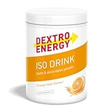 Dextro Energy, Iso Drink Elektrolyte Getränkepulver, Orange, Mit Natrium, Magnesium, Kalium, Chlorid, für schnelle Energie, 440g, 11 Portionen