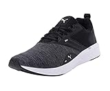 PUMA Unisex NRGY Comet Laufschuhe, Black White-1, 44.5 EU