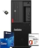 Lenovo ThinkStation P330 Desktop-PC, i7-9700, 32 GB RAM, 1 TB SSD, Windows 11 Pro, Office Pack 2021, Generalüberholter Fest-PC mit WLAN, Bluetooth, HDMI USB (Generalüberholt)