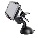 Universal KFZ Auto Halter Windschutzscheibe Halterung Saugfußhalter für Handy Smartphone GPS PDA, 360° drehbar, Schwarz, KXC5003