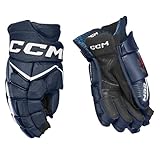 CCM JetSpeed ​​FT8 Pro Senior Eishockey Handschuhe (Navy/Weiß, 13' / 33 cm)