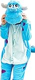 Winter Herbst Damen Mädchen Plüsch Einteiler Blau Kuh Heimkleid Hoodies (Blau, Größe M (Höhe: 154,9 cm ~ 165,1 cm), Blau, M Size (Height: 61'~65')