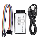 USB-Logikanalysator-Oszilloskop-Multimeter 8-Kanal-Logikanalysator 24-MHz-Logikanalysator-Oszilloskop-Multimeter Für Mikrocontroller-Armsystem-FPGA-Entwicklung
