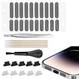 37er Set Staubschutz,Staubschutzstecker,Usb C Staubschutz,Iphone Lautsprecher Schutz,Staubdichte Netzaufkleber,Iphone Staubschutz,Handy Staubschutz,Telefon-Lautsprecherabdeckung Für Telefonlautspreche