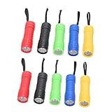 Housoutil 10St LED-Taschenlampe Batterie Taschenlampe Campinglicht Sensorscheinwerfer UV-Taschenlampen led- taschenlampe notfalltaschenlampen Taschenlampen-Anhänger Camping-Taschenlampen Abs