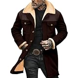 Generisch Steppjacke Herren Winter Warm Jacke Casual Langarm Winterjacke mit Kapuze Softshelljacke Winddicht Wasserdicht Wintermantel Dicke Thermo Arbeitsjacke Skijacke MäNner