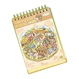 Szenen-Aufkleber, ästhetische Chinoiserie, Landschaftsbuch, dekorativ für Kinder, Mädchen, Jungen, Chinoiserie-Thema, Landschaftsbuch, Szene, Handkonto