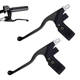 Tunejoy Fahrrad Bremshebel Fahrrad Bremsgriff für 22mm Durchmesser Lenker Fahrradbremse Handle für ATV Pocket Dirt Bike Go Kart Scooter MTB Schwarz 1 Pair