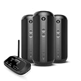 Avantree Harmony 2 - Multiroom Bluetooth Lautsprecher System, Kabelloses Stereo-Set mit Bluetooth- und Kabel-Eingang, Jeder Lautsprecher als eigenständiger tragbarer Bluetooth-Lautsprecher nutzbar
