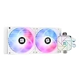 Thermalright AQUA ELITE 240 Weiß V3 Flüssig-CPU-Kühler, Doppel-PWM-ARGB-Lüfter mit S-FDB-Lagern, effiziente PWM-gesteuerte Pumpe, für AMD/AM4/AM5, Intel LGA1150/1151/1200/2011/1700, (AE240 White V3)