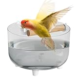 Vogel Spielständer - Toilettentraining Sitzstange für mit Abnehmbarer Edelstahl Futternapf | Toilettenplatz Spielstander Für Mittelgroße Und Kleine Wellensittiche Und Liebesvögel