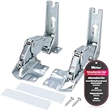 McFilter Türscharnier geeignet für Bosch Siemens Miele AEG Neff Gaggenau 00481147 481147 Neff AEG 407131425/8 Miele 5546050 Quelle Constructa Balay Gefrierschrank Einbau Kühlschrank Beschlag