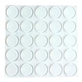 Panngu Elastikpuffer Transparent Rund Durchmesser 20mm X Stärke 2mm, Möbelpuffer Gummifüße Selbstklebend, Schutzpuffer Anschlagdämpfer 25 Stück Silikonpuffer