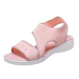 Orthopädische Sandalen Sommer Waschbare Slingback Sommerschuhe Römersandalen Leichte Mesh Weiche Sohle Wandersandalen Damensandalen Atmungsaktive Sport Strick Schuhe