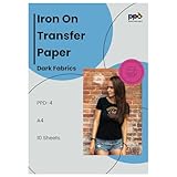 PPD 10xA4 Inkjet Premium Transferpapier für dunkles Textil, Bügeleisen und Transferpresse PPD-4-10