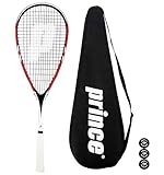 Prince Team 400 & 450 Squashschläger-Serie, inklusive kompletter Länge schützender Squashschlägerhülle & 3 Squashbälle (Team Warrior 450)