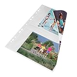 mashpaper Fotohüllen weiß 100 Stück 13x18cm Querformat für 2x2 Fotos 75644