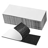 Klettverschluss Selbstklebend (15 Stück), Klettband Selbstklebend Extra Stark Schwarz, Für Wände,Tür,Kunststoffe,Boden,Gläser,Metalle, 3 * 10cm, Schwarzes Quadrat