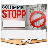 HEIMWERT Anti Schimmel Heizung mit Spezial Infrarot Schutzmembran - Tötet Schimmel besonders energiesparend und chemiefrei in Wand, Tapete, Bad, Keller ab - Anti Mold Dry 50w (50 x 10 x 1,3cm)