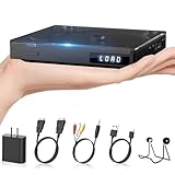 Mini DVD Player Eingebauter HiFi-Lautsprecher, HDMI DVD Player für TVs Memory Playback Funktion, Kompakter DVD Player, Alle Region Free DVD Player unterstützen USB Wiedergabe mit HDMI, RCA-Kabeln