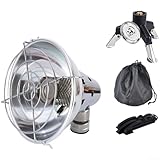 Tragbare Mini-Gasheizung für den Außenbereich, kompakter Herd, entwickelt, um schnelle Heizung und Sicherheit für verschiedene Camping- und allgemeine Aktivitäten zu bieten (2 Silber)