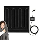 Générique Travel Heating Blanket, tragbar, wärmend, leicht, wärmedämmend, gesteppt, schnelle Wärmedecke, Decke für Bett, Fußkissen