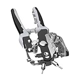 Leder Lochstanzer - Gürtel Puncher, rotierende Zange | Schweres Handwerkzeug zur Herstellung von Telefonkasten und handgefertigtem Leder im Studioeinsatz mit 360-Grad-Drehung und einstellbarer